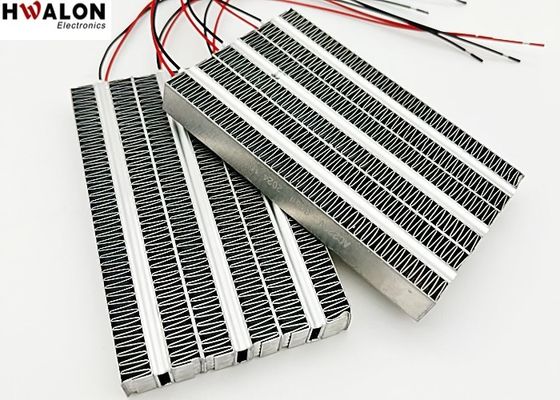 300W PTC Алюминиевый нагреватель Керамический нагреватель воздуха Постоянная температура Нагревательный элемент для вентиляционного устройства 120 * 75 * 15 мм